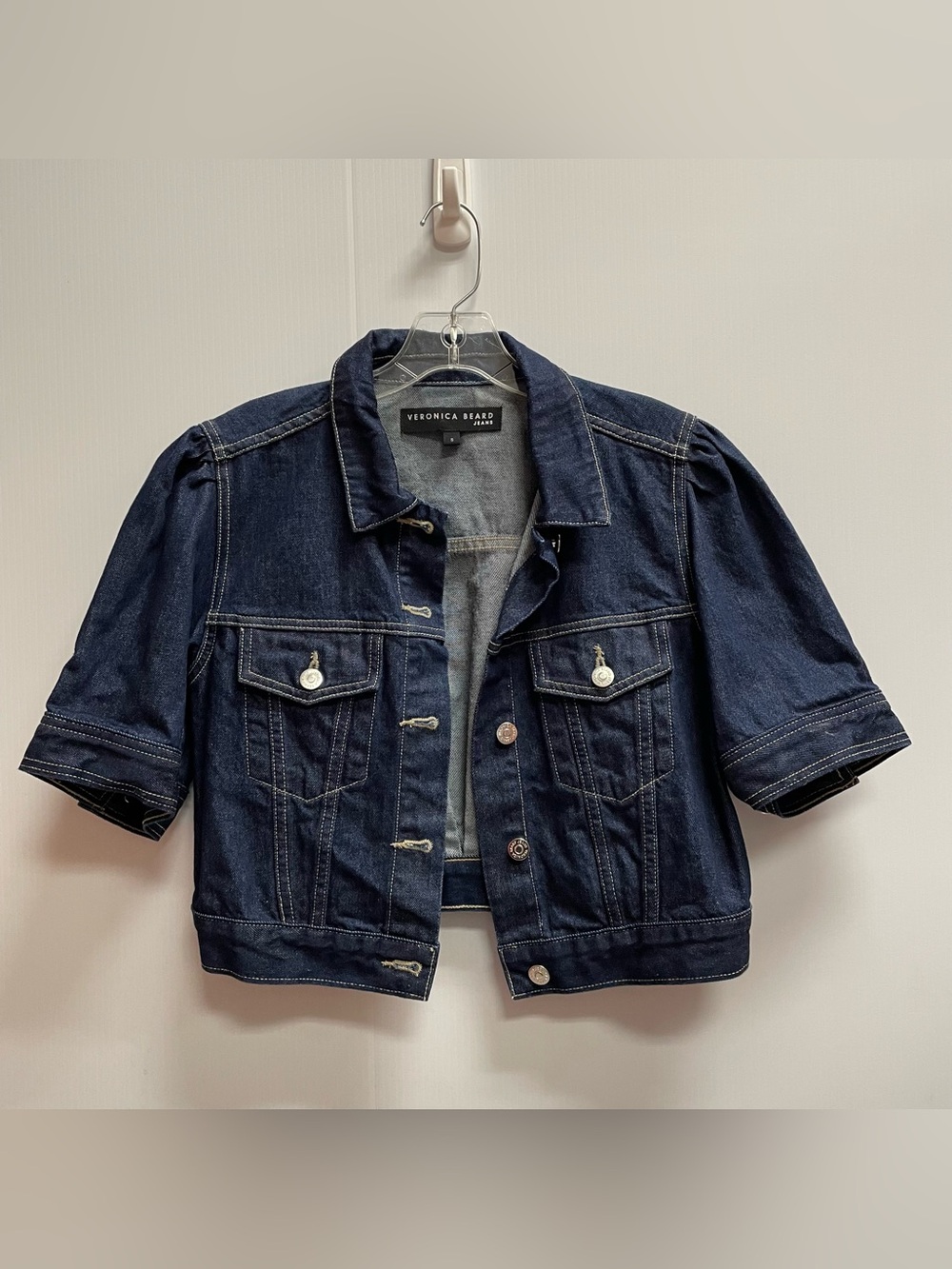 VERONICA BEARD RAINA SHORT SLEEVE DENIM JACKET SZ SMALL